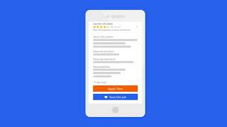 [Audio Description] How to Apply for Jobs Using Indeed on Your Mobile Device
