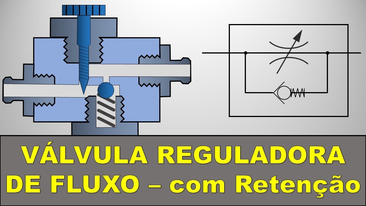 Válvula Reguladora de Fluxo com Retenção - Como Funciona