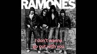 Ramones - I Don&#39;t Wanna Walk Around with You - Lyrics