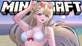 【MINECRAFT】 BEACH EPISODE! Let's build a summer home on the NIJI EN server!