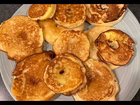 Diese Apfelküchle schmecken groß und klein. Einfaches und schnelles Rezept.