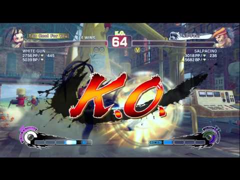 SSF4 AE WHITE GUN (Ibuki) VS. SALPACIN0 (Adon) Casuals