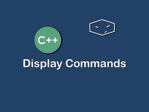 display commands in c