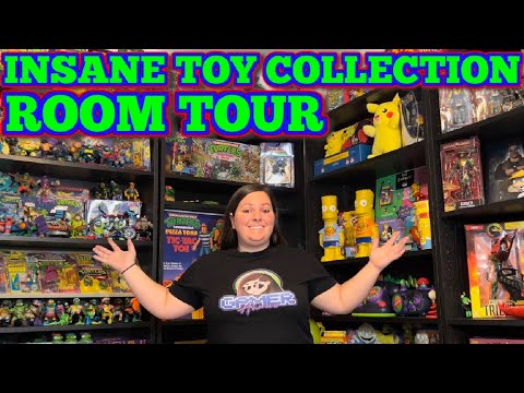 INSANE 1980's & 1990's TOY ROOM TOUR - TEENAGE MUTANT NINJA TURTLES, NICKELODEON, BATMAN & MORE!