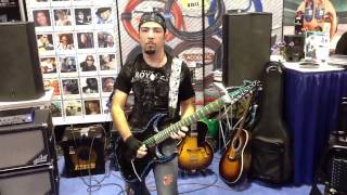 Patrick Abbate shredding at Reference Lab stand - NAMM 2012
