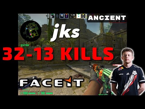 CSGO POV jks (32-13) (Ancient) 𝙒𝙞𝙣 (16-7) / Faceit 26.10.2022