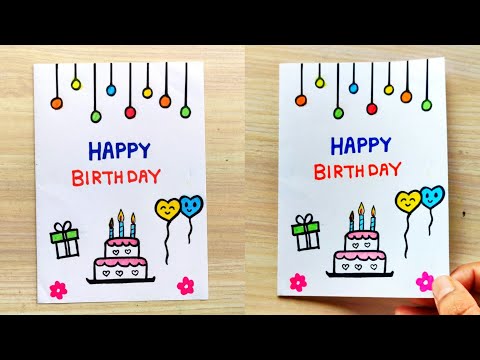 Handmade Birthday Card easy | How to make friend Birthday Card | Birthday special greeting card