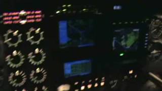 preview picture of video 'IFR NIGHT FLIGHT PIPER SENECA V NEAR STORMS COCKPIT VIEW'