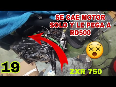 19 💚 SE CAE EL MOTOR CONTRA RD500😵 Y SOLTAR DISCOS DE FRENO ⚒️Kawasaki ZXR 750 H1