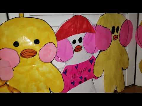 #lalafanfan Как сделать бумажную уточку Туториал | How to paint Duck уточка из бумаги #лалафанфан