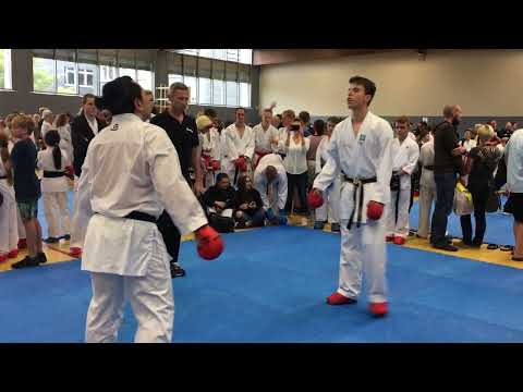 Ünal Ay vs  Niko Moosherr   KARATE Kumite  -Part 1-   2017-06-17 WKU Int  DM Simmern