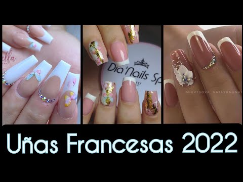 UÑAS FRANCESAS #uñas #diseñosdeuñas #trendsnails #uñasdecoradas  #UÑAS2022 #diseñosdeuñas