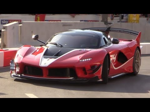 Ferrari FXX-K EVO Screaming at F1 Milan Festival-First Time in a Public Road!