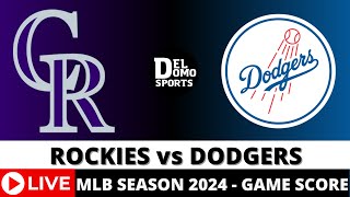 COLORADO ROCKIES VS LOS ANGELES DODGERS  LIVE ⚾️ MLB Game Score Radio JUN 2, 2024