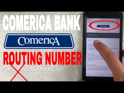 Routing Number Comerica Michigan