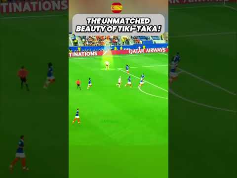 The Pure Art of Spain’s Tiki-Taka! ⚽ #Shorts #TikiTaka #SpanishFootball #FootballShorts #FCBarcelona