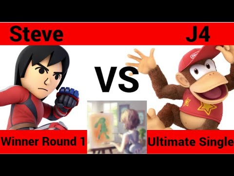 Super Smashed at Transplants - Winner Round 2: J4 (Diddy Kong) vs G&D Steve (Mii Brawler)