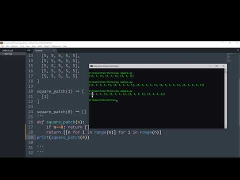 Python Intermediate Coding Challenge Perfect Square Patch