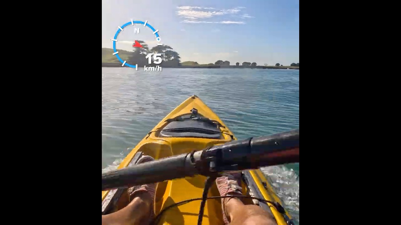 Sprinting! #kayak #fishingkayak #newzealand #kayaking