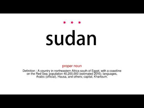 How to pronounce sudan - Vocab Today