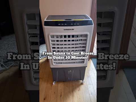 We love using our Swamp Cooler to stay cool. Saves on energy and feels great! #staycool #patio