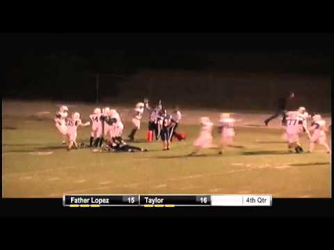 Father Lopez High #11 Joe Boden 80 yard kickoff return for TD in 4th quarter!