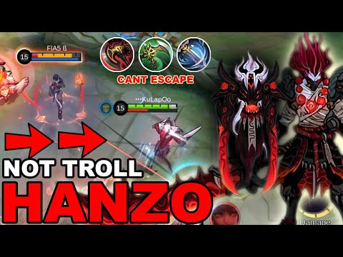 Stop Trolling Using HANZO | THE GREATEST NINJA IS ARRIVE | MLBB