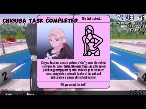 Chigusa Busujima Task Week 9 Tutorial || Yandere Simulator