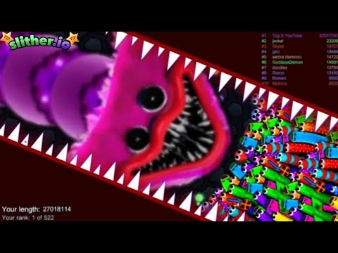 Slither.io A.I Kissy Missy vs Pro Snakes - Epic Skin Slitherio Vip Gameplay - World Record