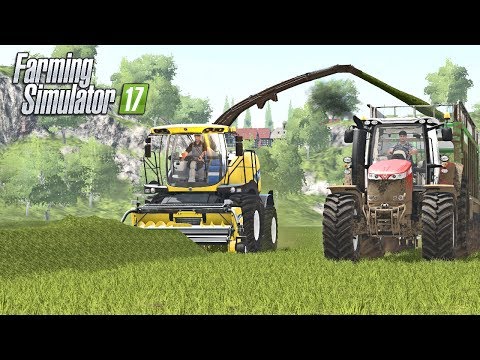 HUGE GRASS SWATHS | Multiplayer Hagenstedt Farming Simulator 17 | Ep3