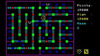 Sharp MZ-700 Game: Mad Maze (1983 BBG Software)
