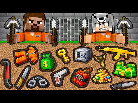 ZENGİN VS FAKİR HAPİSHANE MADENİ YARIŞI - Minecraft