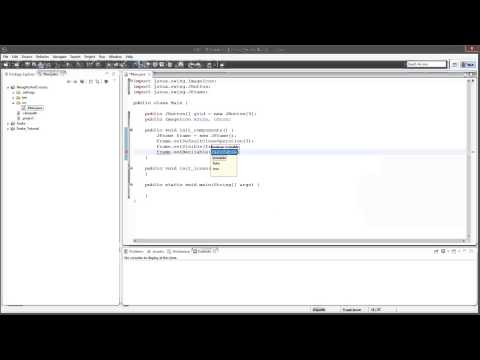 Java Tutorials: Naughts and Crosses Game (Part 1/3) Video