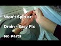 Top Load Washer Won T Drain Or Spin Easy DIY Fix