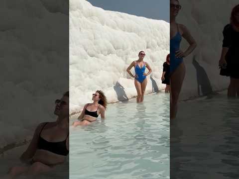 🌞White Paradise Pamukkale Traverter Summer Day🌊#hierapolis #ancient city#pamukkale