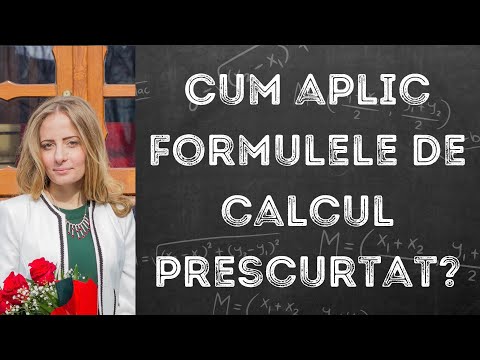 Calcul algebric - formule de calcul prescurtat - clasa a VIII a