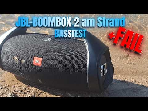 JBL Boombox 2 Strand Chill Bass Test 🔊🌊 + FAIL Moment!