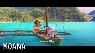 Auli&#39;i Cravalho - How Far I&#39;ll Go Lower Key Karaoke With Lyrics Video (from &quot;Moana&quot;) no vocal