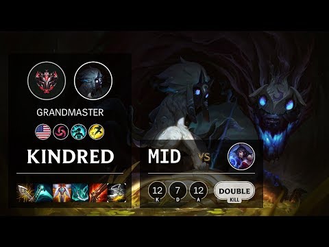 Kindred Mid vs Ahri - NA Grandmaster Patch 10.7