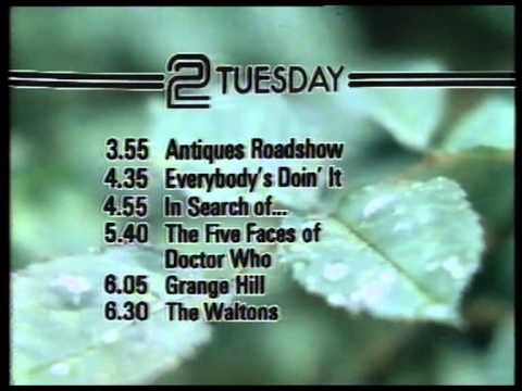 BBC 2 Lunchtime Closedown 1981