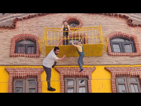 WE WENT TO THE RENOVATED ILLUSION MUSEUM IN THE JOYFUL VILLAGE!!! BAHAR BANU ALYA AND HER FATHER ...