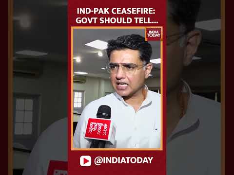 Govt Should Tell Why US Announced Ceasefire First: Sachin Pilot