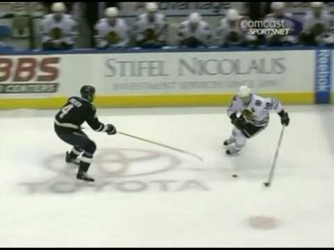 Mike Weaver hit on Patrick Sharp