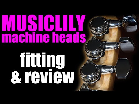 Musiclily pro 18:1 ratio, locking machine heads. Guitar tuners unboxing fitting, tests & review