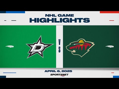 NHL Highlights | Stars vs. Wild - April 6, 2025