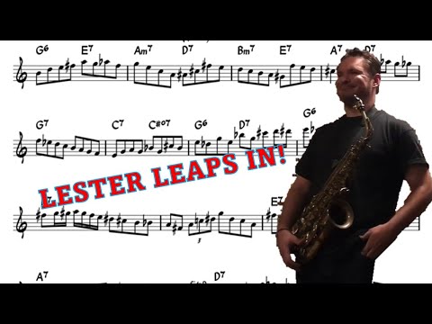 Baptiste Herbin on Lester Leaps In (Bb Rhythm Changes) - Eb Transcription