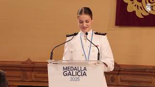 Palabras de S.A.R. la Princesa de Asturias al recibir la Medalla de Oro de Galcia