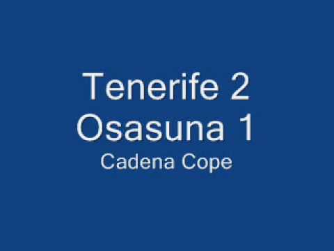 Goles Tenerife 2 - Osasuna 1 en las radios (Primera Parte)