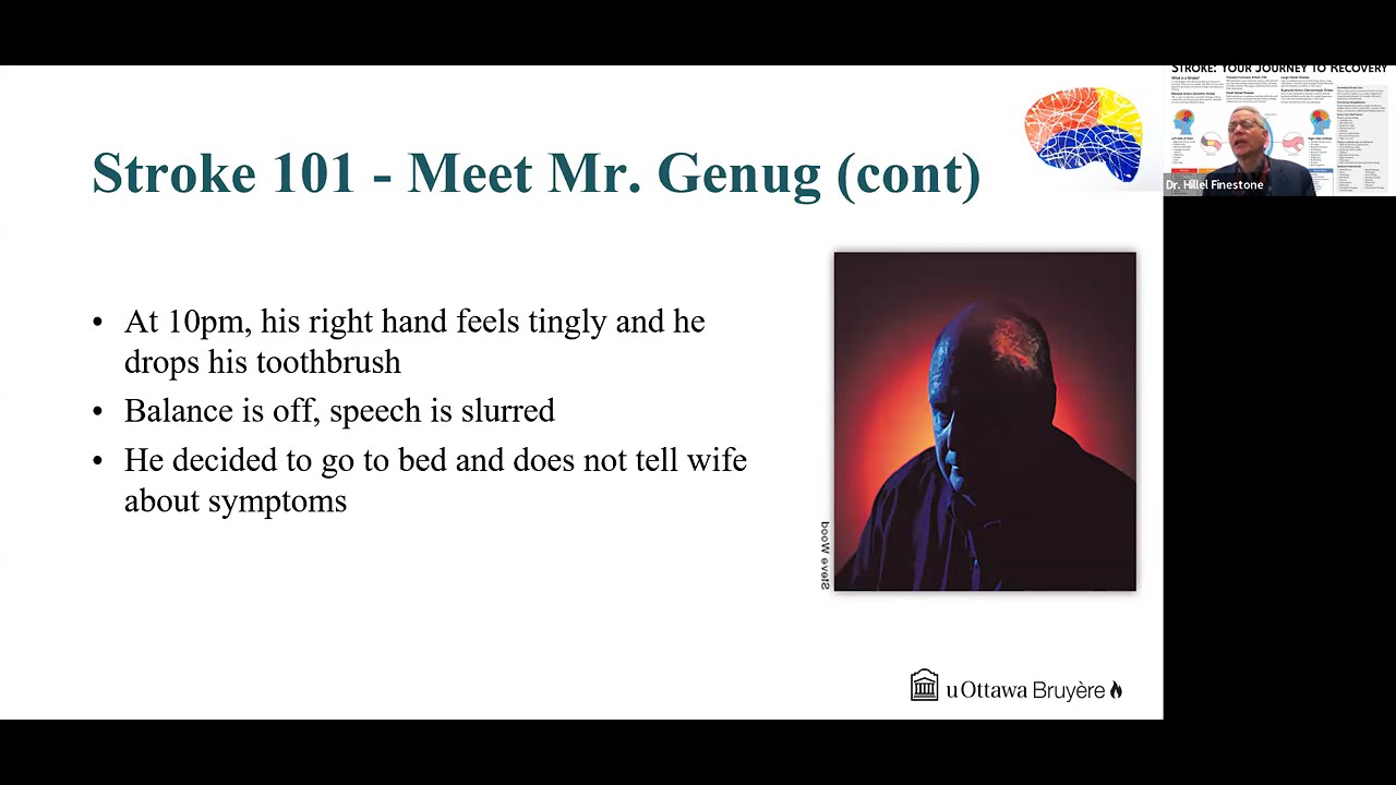 NAFR Ottawa - All about strokes: Prevention and Rehabilitation - with Dr. Hillel Finestone