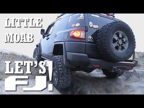 LET'S FJ! - FJ Cruiser Tackles Small Obstacle at Little Moab - 2012